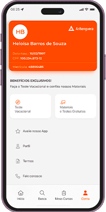 Tela do app